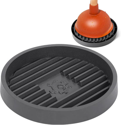 Plunger Holder, Plunger Tray, Air Drying Mat for Toilet Plunger, Stand Wicks Water and Dries Quickly (1pc)