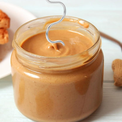 DOITOOL Stainless Steel Stirrer Mixer Set for Peanut Butter, Manual Nut Butter Stirrer Hand Blender