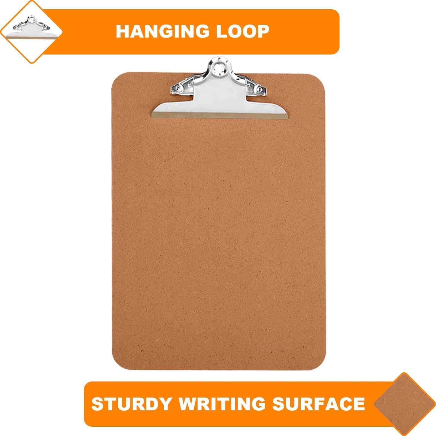 Clipboards, HERKKA 15 Pack Hardboard Office Clipboards Butterfly Clipboards Standard A4 Letter Size, ECO Friendly