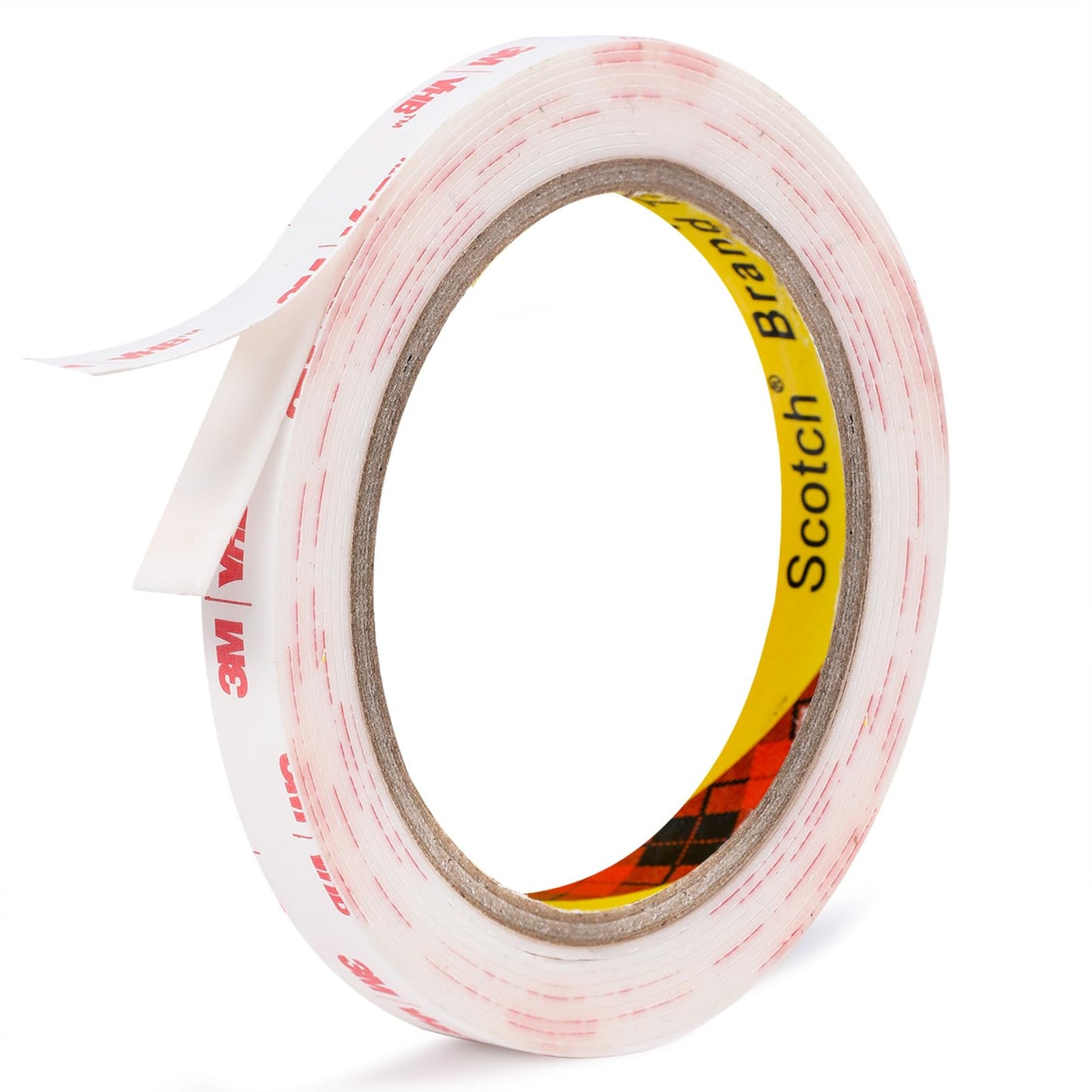 3M Double Sided Tape 0.39in X 9.85ft，Heavy Duty Removable Mounting Tape, Picture Hanging Adhesive Strips