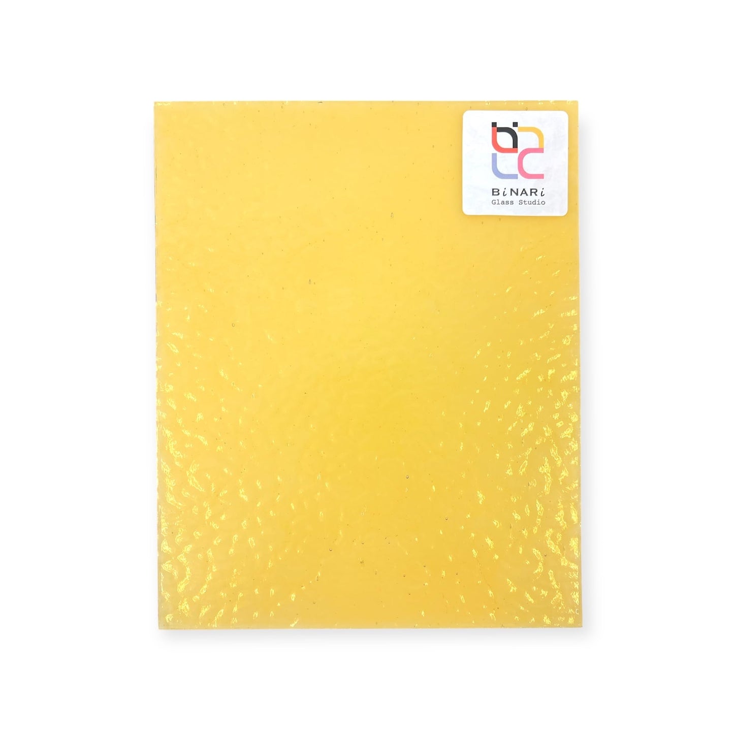 Wissmach Stained Glass Sheet: Light Amber English Muffle (8"x12"-1 Sheet) | Curated by BiNARi Glass Studio