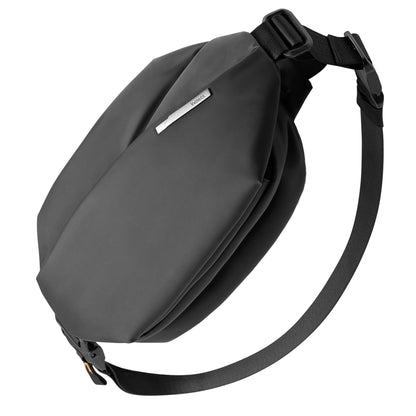 Inateck Sling Bag X, Multi-pocket Crossbody Shoulder Chest Bag with Adjustable Shoulder Strap, Water-resistant Waist Fanny Pack for Men, Women, Travel, Daily Use, Cycling, Hiking, Black, Large