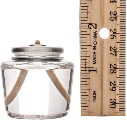 D'light Online 15 Hour Liquid Votive Candles Disposable Fuel Cells Small Oil Lamp for Events, Emergency Candles, Restaurant Tables, Romantic Dinner Candles and Wedding Tables (Set of 12)