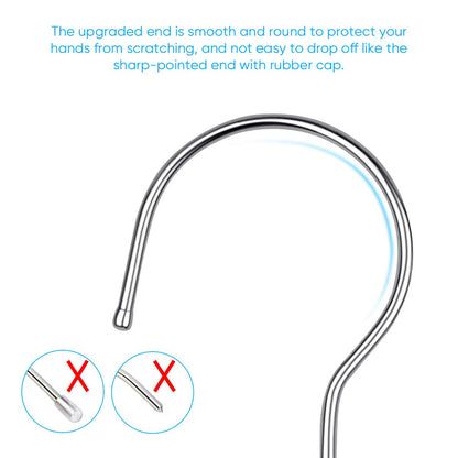 Fayleeko Wire Coat Hangers 40 Pack Strong Heavy Duty Stainless Steel Metal Ultra Thin Space Saving Clothes Hangers 16.5 Inch
