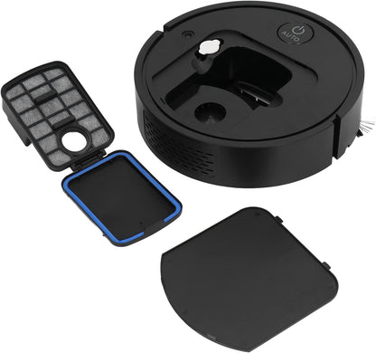 Robot Vacuum Cleaner, 4 in 1 Portable USB Rechargeable Mini Smart Sweeper with 450ml Large Capacity Dust Box
