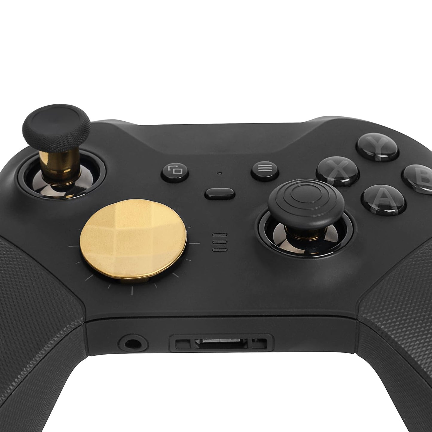 13 in 1 Metal Thumbsticks for Xbox One Elite Series 2, Elite Series 2 Controller Accessory Parts, Gaming Accessory Replacement, Metal Mod 6 Swap Joystick, 4 Paddles, 2 D-Pads, 1 Tool (Plating Gold)