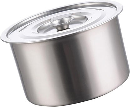 Stainless Steel Soup Pot: Stock Pot Sauce Pot Induction Pot with Lid, Healthy Multifunctional Odorless Cooking Pot