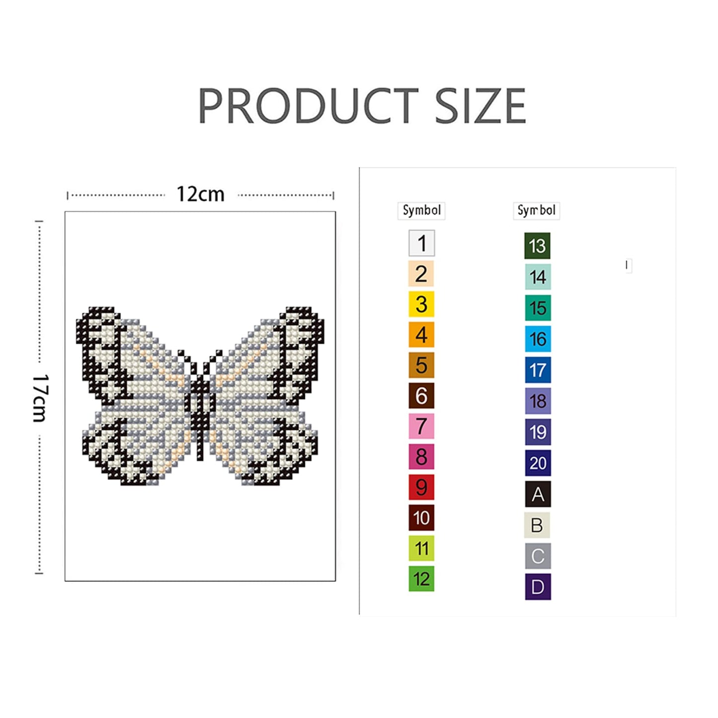 Haocy 12pcs Butterfly Mini Diamond Art Kits for Adults,Small Diamond Painting Kits Quick Gem Art for Beginner,1-Hour Postcard-Style,Paint by Diamond Mosaic,Home Wall Decor (Butterfly)