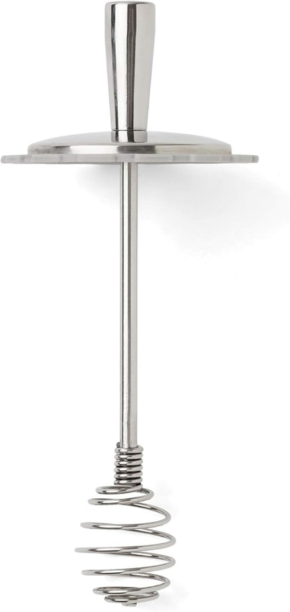 6.5" 3" Jarware Honey Dipper Lid For Regular Mouth Mason Jars, Stainless Steel, x