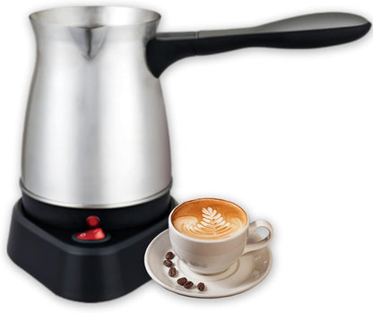 Yoidesu Turkish Coffee Maker, 600ml Brewing Capacity, Stainless Steel Electric Pot for Turkish & Greek Coffee