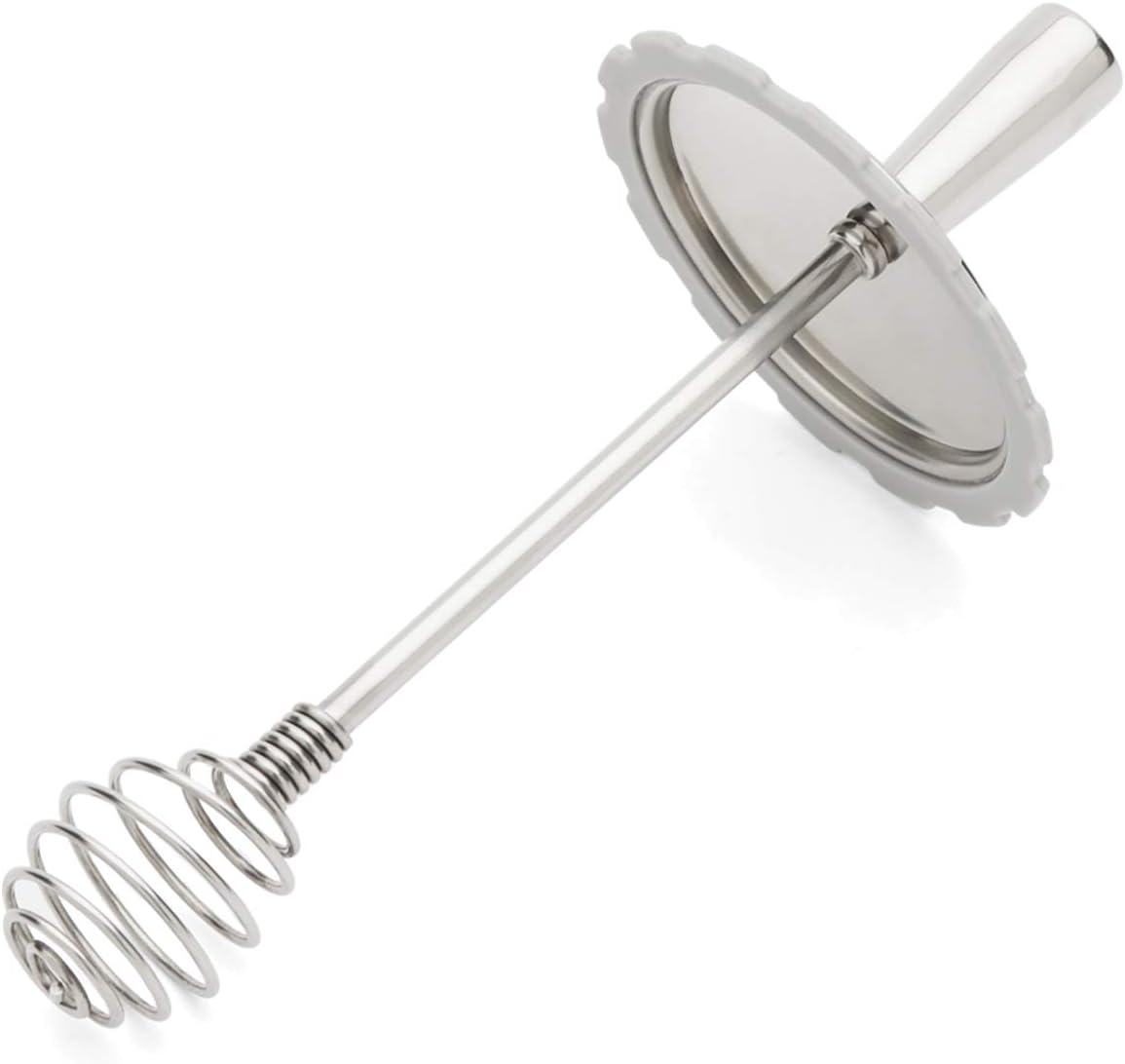 6.5" 3" Jarware Honey Dipper Lid For Regular Mouth Mason Jars, Stainless Steel, x