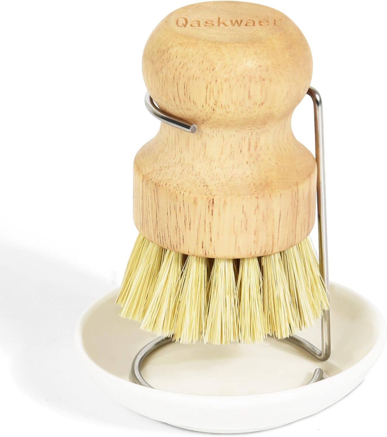Qaskwaer Set 1 Set Wooden Dish Brushes, Dish Dishwashing Brush for Cleaning Dishes, Kitchen Wooden Cleaning Dsihes