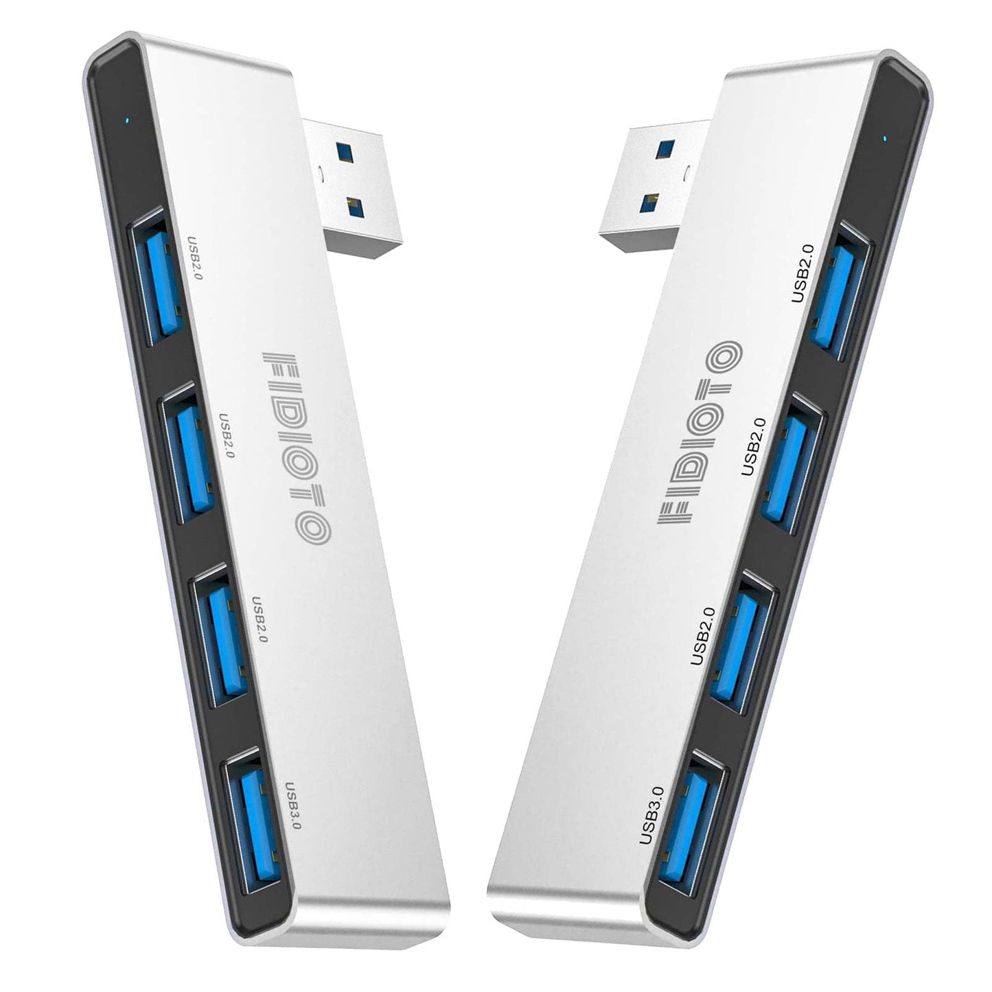 Fidioto USB Hub, 4-Port USB Splitter(1 * 3.0 Hub, 3 * 2.0 Hub) USB Splitter USB Expander for Laptop,Windows PC,Mac,Printer,Flash Drive,Mobile HDD, Notebook PC