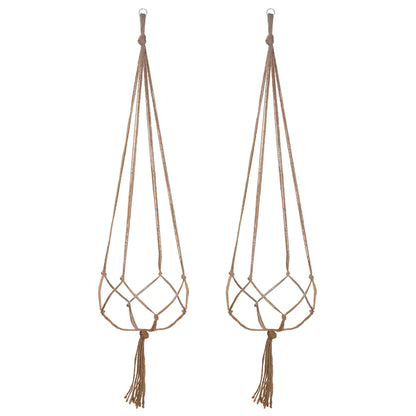 EBOOT 2 Pack 48 Inches Large Macrame Plant Hanger Rope to Hang Flower Pot Plant Holder for Indoor Outdoor Decorations, 4 Legs