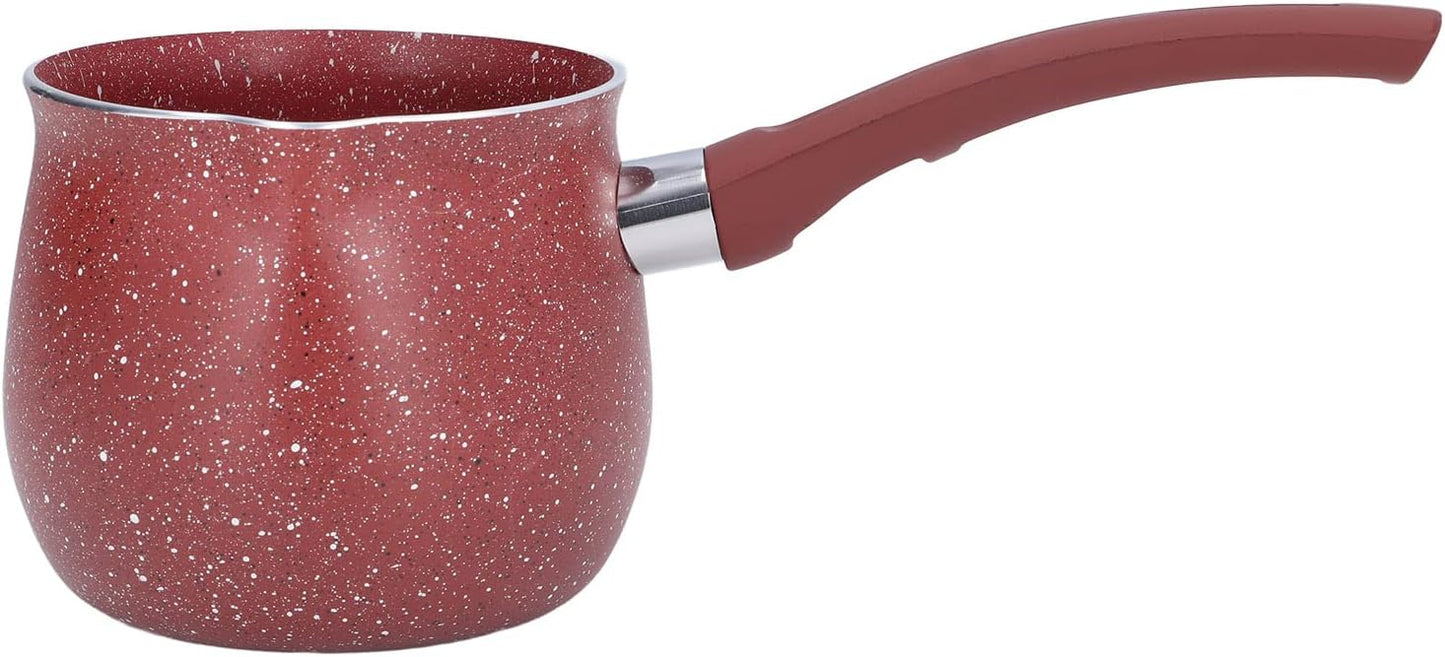 Nonstick Coating Milk Pan with Lid, Mini Milk Pot, Single Handle Anti-Scalding Saucepan, Lightweight Kitchen Cooking