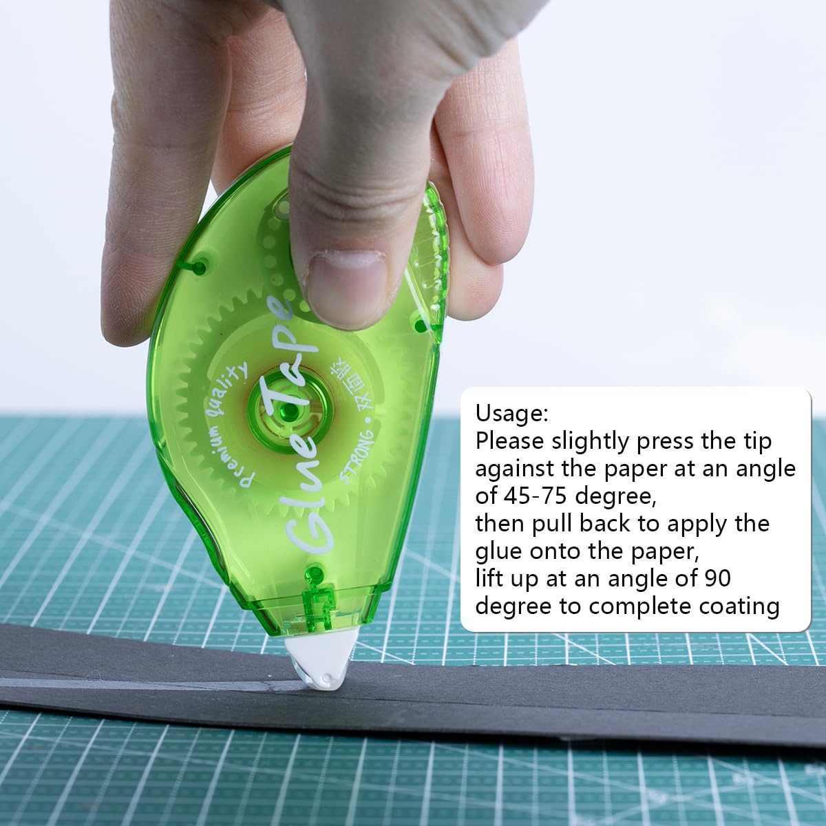 12 Pack Double Sided Tape Roller, Scrapbooking Tape, Permanent Adhesive Tape Dispenser Runner for Crafts and Arts Projects, Photo-Safe