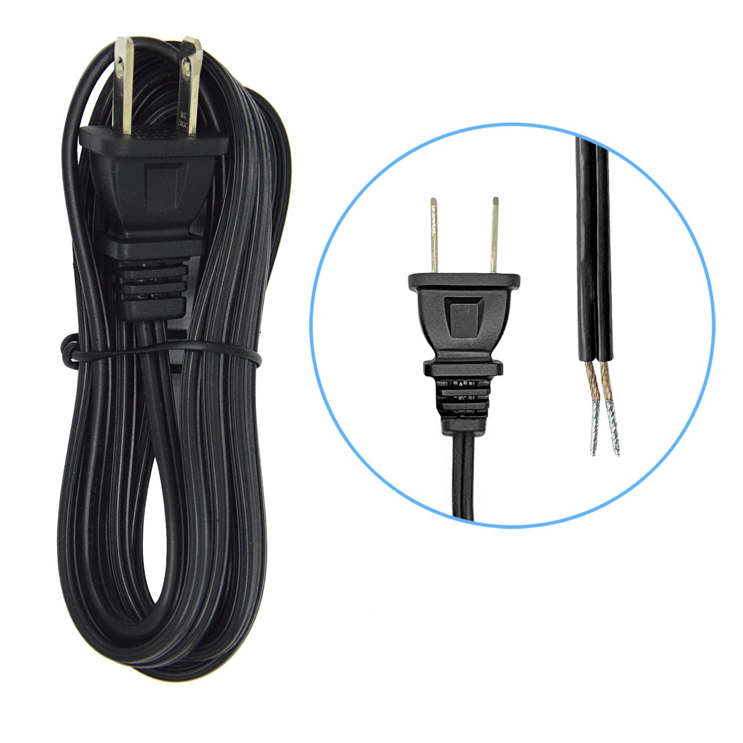 ECUDIS Table Lamp Wiring Kit with 8 Inch Harp, 3-Way Socket 2 Pieces 12" Lamp Pipe, with Instructions for DIY Lamp Design or Repair (Black)