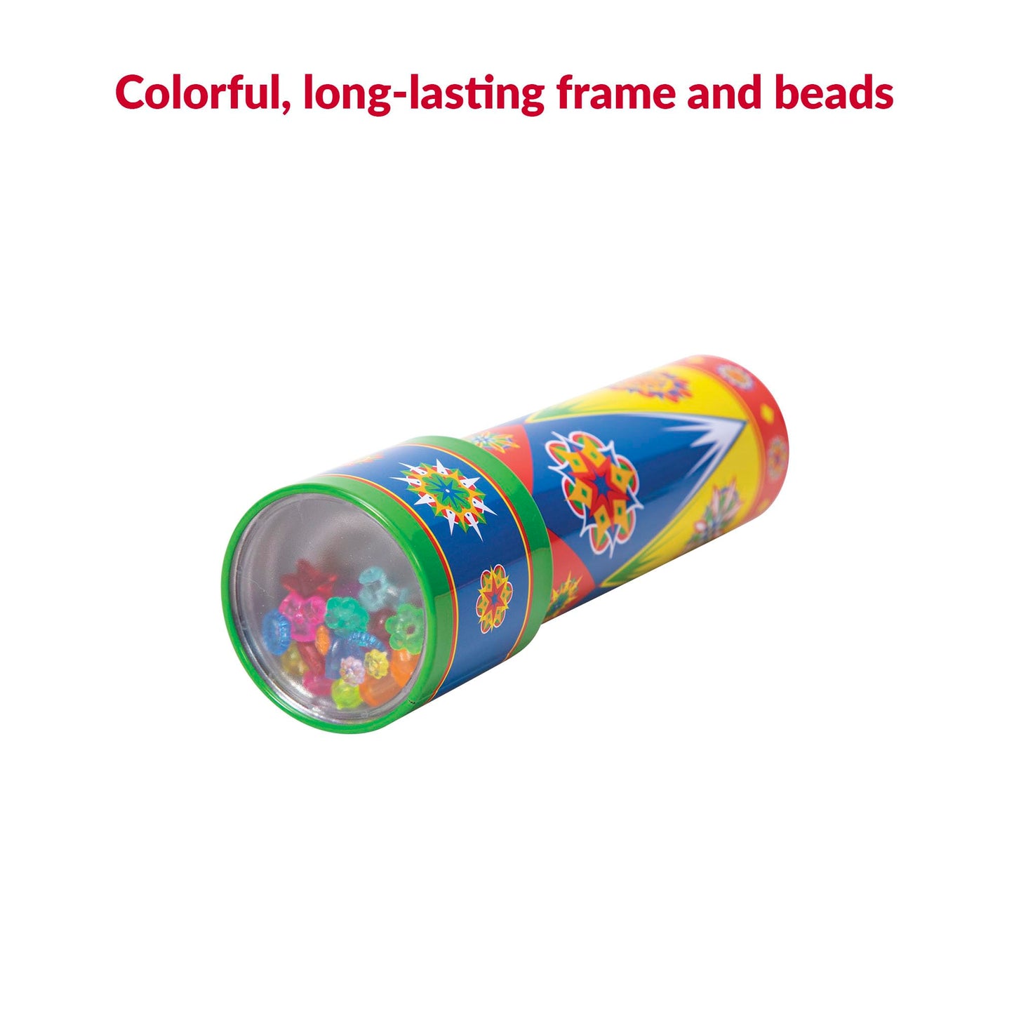 Schylling Classic Tin Kaleidoscope - Fun, Colorful Pattern-Changing Toy - Durable Tin with Multicolored Beads - Ages 3 and Up - One Piece