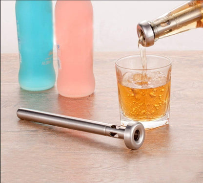 DERNORD Beer Chiller Stick - 2 Pack Stainless Steel Drink Chiller Sticks for Bottled Drinks and Wine