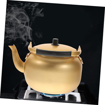 Vintage Aluminum Kettle, Hot Water Kettle Coffee Pot, Portable Water Boiler for Tea and Milk