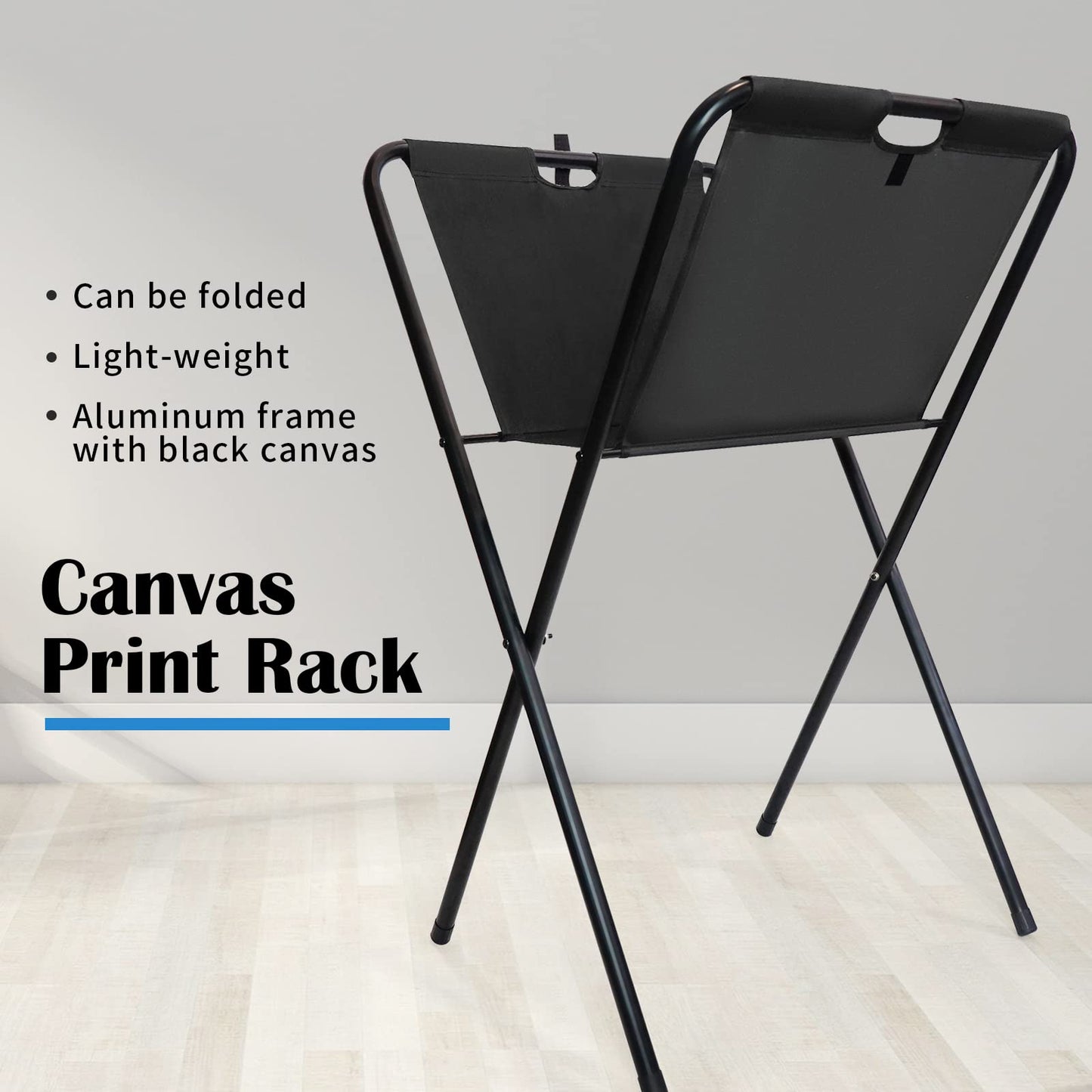 Falling in Art Canvas Print Rack, Display Rack for Posters, Holds Artwork, Prints, Panels, Canvas Art for Shows & Storage