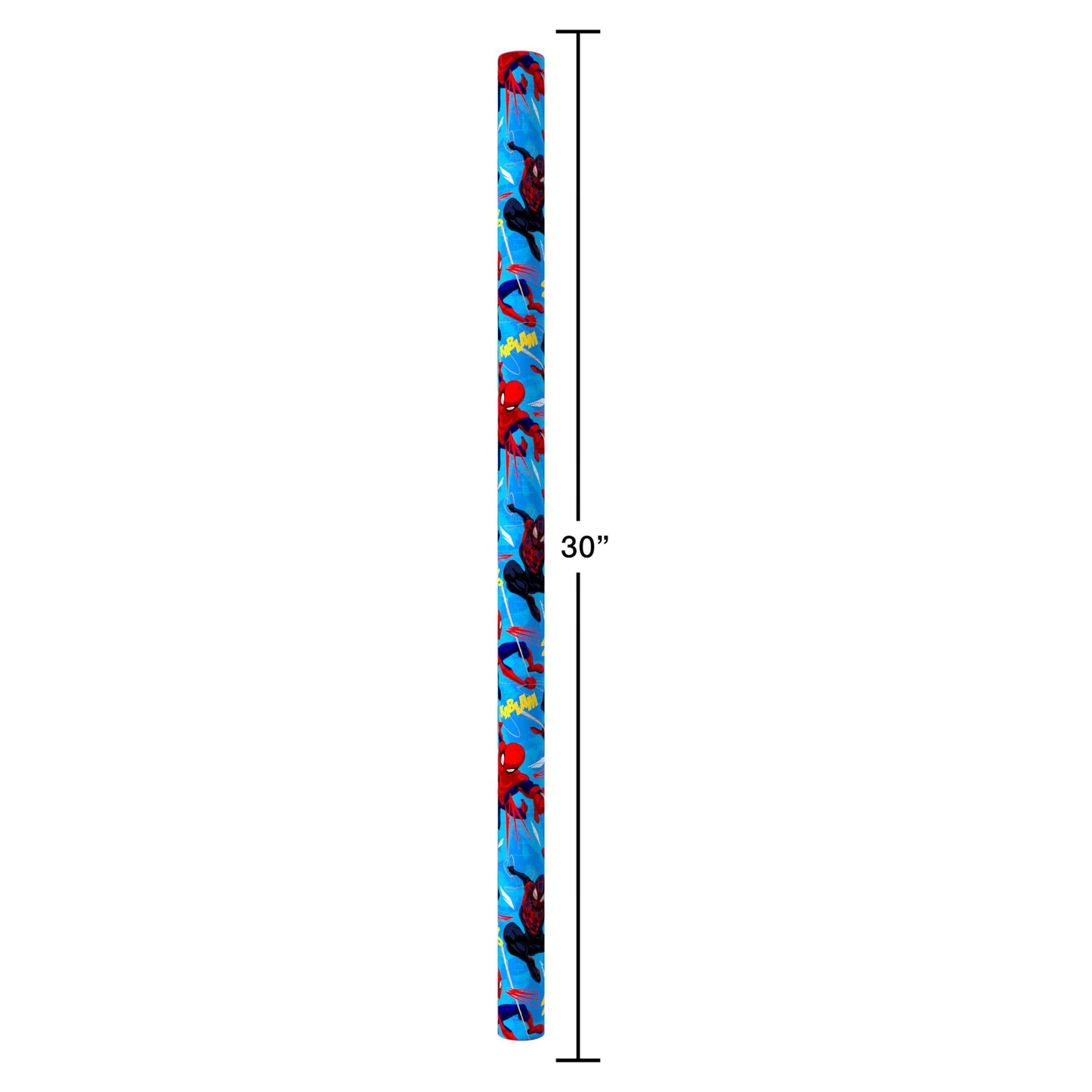American Greetings 40 sq. ft. Reversible Spiderman Wrapping Paper for All Occasions (1 Roll, 30 in. x 192 in.)
