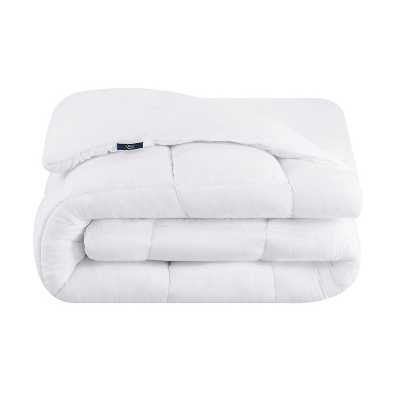 Serta ComfortSure Queen Mattress Cover, Fitted Pillow Top Mattress Pad, Super Soft and Breathable Quilted Cotton Protector with 18" Elastic Deep Pockets for Secure Fit, White