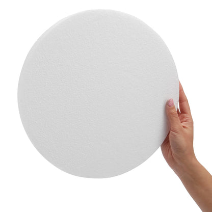 Juvale Thick Foam Discs - 12 x 12 x 1 In, White, 6-Pack - Circle Foam for Flowers Bouquet & DIY Craft Projects