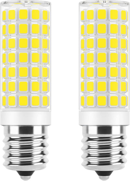 E17 LED Bulb Dimmable, 7W Microwave Oven Bulbs, 120V 60W Equivalent, Natural White 4000K, 2 Pack for Whirlpool Maytag