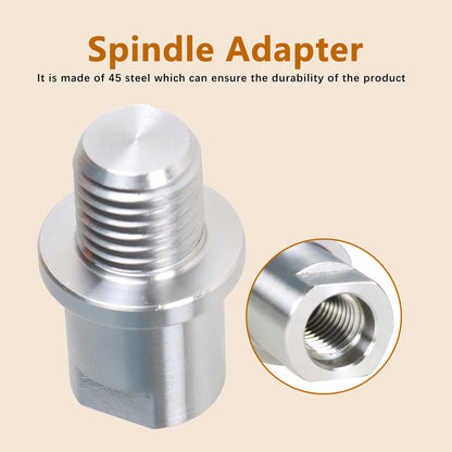 kimllier Wood Lathe Chuck Spindle Adapter, Lathe Headstock Spindle Adapter Converts 3/4 Inch x 10 TPI to 1 Inch x 8TPI for Woodworking Lathe