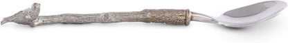 Vagabond House Pewter Spoon, Song Bird, 6 Inch for Jam/Jelly/Fruit/Dip
