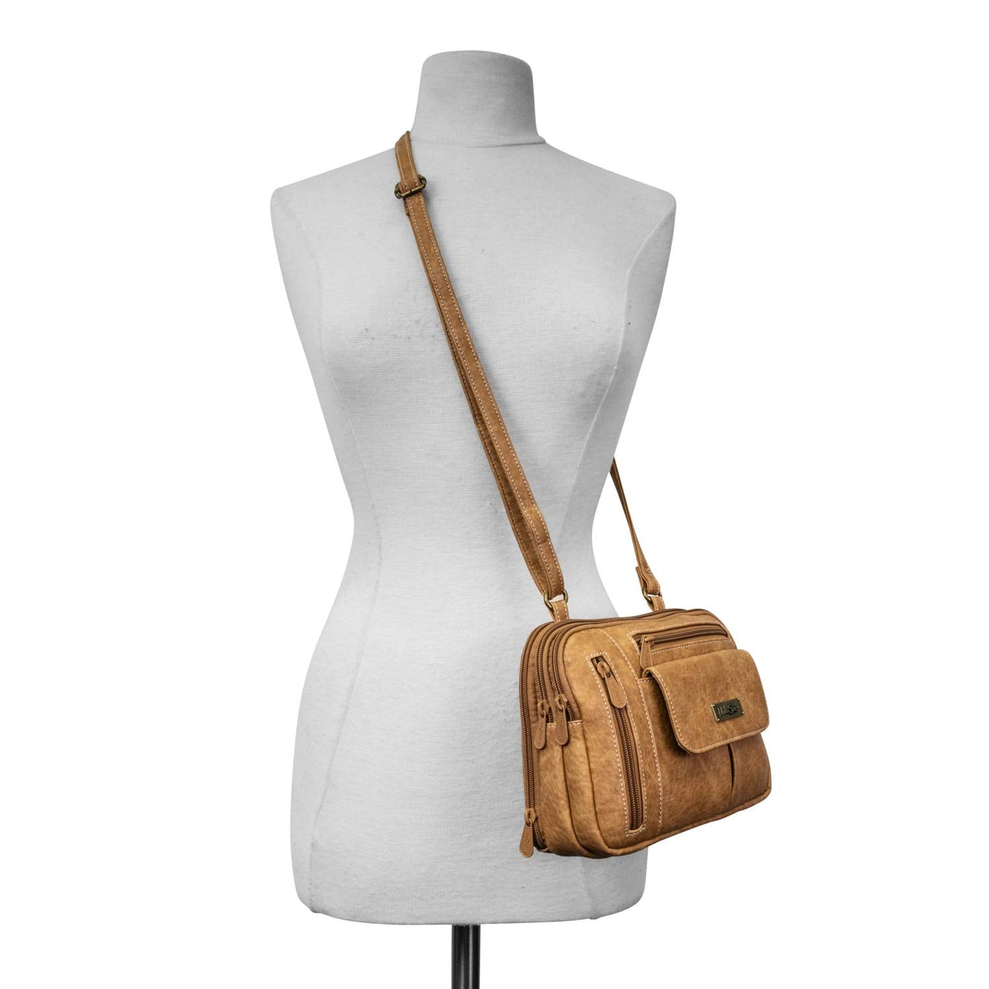 Multi Sac Zippy Triple Compartment Crossbody Bag