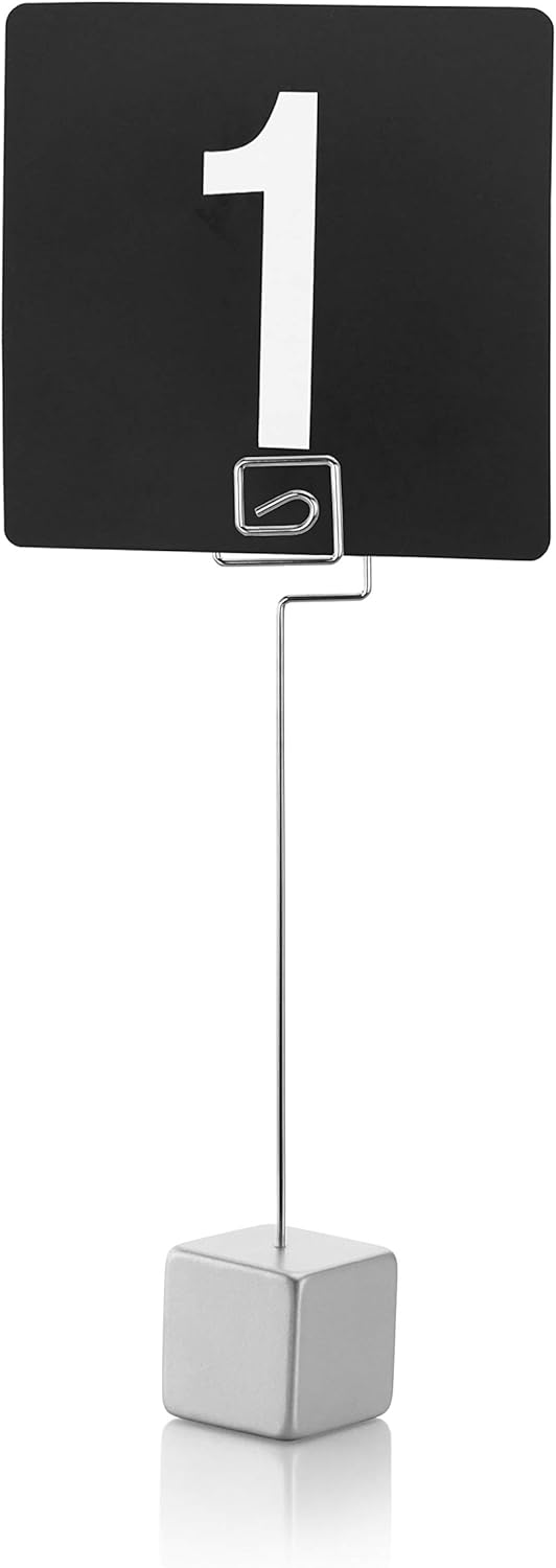 New Star Foodservice 27938 Set of 5 Wire Square Base Place Card Holders