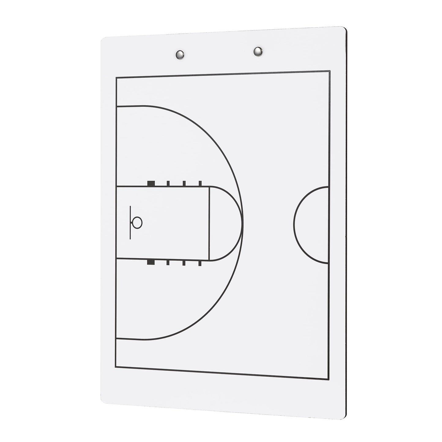 Elite Clipboards Basketball White Dry Erase Coaches Clipboard | Double-Side Basketball Coaching Whiteboard with Marker