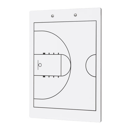 Elite Clipboards Basketball White Dry Erase Coaches Clipboard | Double-Side Basketball Coaching Whiteboard with Marker
