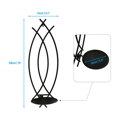 SNAIL GARDEN Wall Candle Sconces Holder Set of 2, Flame-Like Wall Decor Sconces Decorative Wall Sconces for Candles, Wall Mounted Candle Holder for Living Room Bedroom Dining Room Wall Decorations
