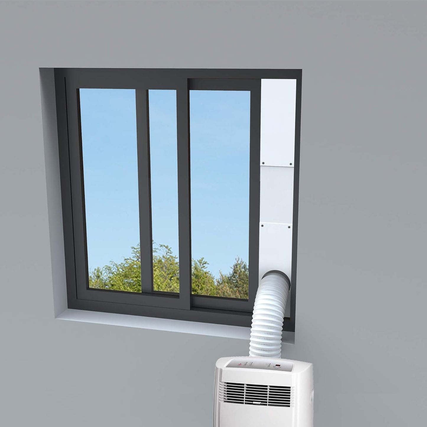 Daisypower Portable Air Conditioner Window Kit, Adjustable Seal Panels for Sliding Windows with 5" Diameter Hose