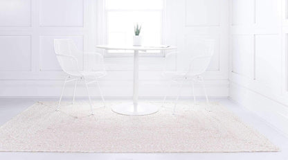 Unique Loom Braided Chindi Collection Area Rug - Layer, Ivory/Beige (2' x 3' 1" Rectangle)
