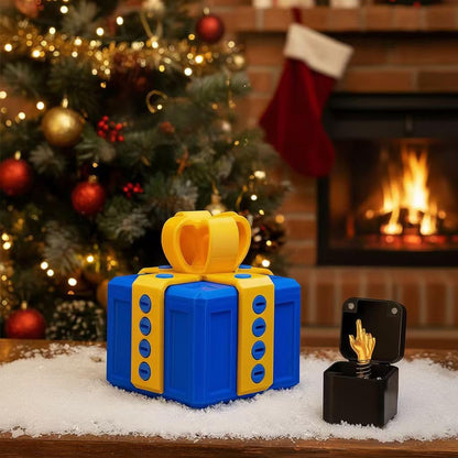 Shelprojsu Funny Valentines Day Gifts/Prank Box with Finger Gift Box/Surprise Box with Finger/Annoying 3D Printed Screw Gifts Boxes Ideal Gift for Lovers Birthday,Christmas,Halloween (Color/B)
