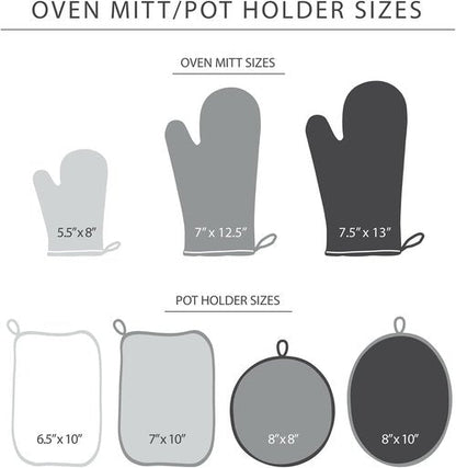 KitchenAid Ribbed Silicone Oven Mitts - 2-Pack Set, 7.5"x13", Stylish Smoked Paprika Color