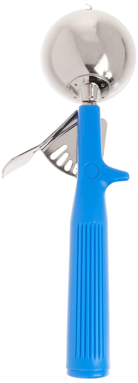 Winco Ice Cream Disher, Size 16, Stainless Steel, Blue Handle