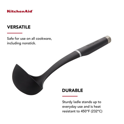 KitchenAid KO006OHOBA Gourmet Nylon Ladle,Black