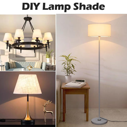 Asjeumt 8 9 10 11 inch Black Lamp Shade Harp Holder, Adjustable Height Harp Kit with Crystal & Metal Finial, DIY Replacement Making Repair Lampshade Bracket E14 E26 E27 Adapter Base Table Floor Light