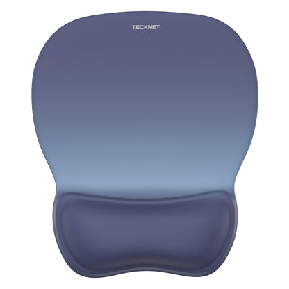 TECKNET Gel Mouse Pad with Wrist Rest, Ergonomic Office Mousepad with Wrist Support - Non-Slip & Smooth Surface Comfortable Desk Accessories Mat for Office, Gaming and Study - Gradient