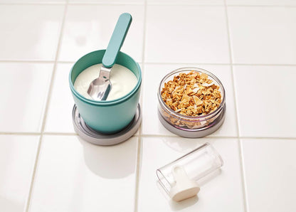 Mepal Folding Spoon Ellipse - Reusable Spoon To Go, Foldable for Yoghurt Cup, Stainless Steel Cutlery with Storage Case