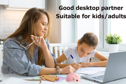 Wireless Mouse Cute Hamster Shape Less Noice Portable Mobile Optical 1200DPI USB Mice Cordless Mouse for PC Laptop Computer Notebook MacBook Kids Girl Boy Men Women Adults School Office Gift (Purple)