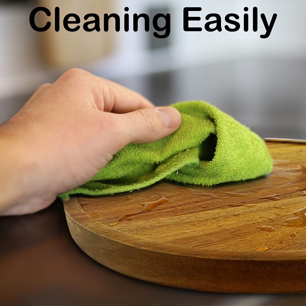 10" Two-Tier Acacia Wood Lazy Susan Organizer Kitchen Turntable for Cabinet Pantry Table Organization