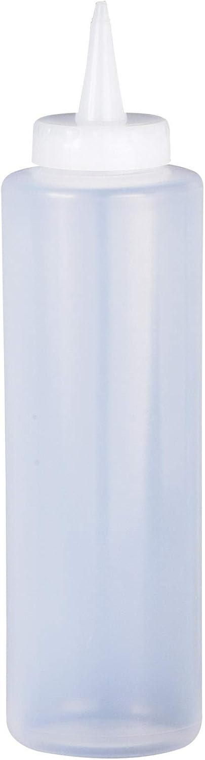Nozzle, 12-Ounce HIC Kitchen Refillable Squeeze Bottle with Precision Clear, BPA Free
