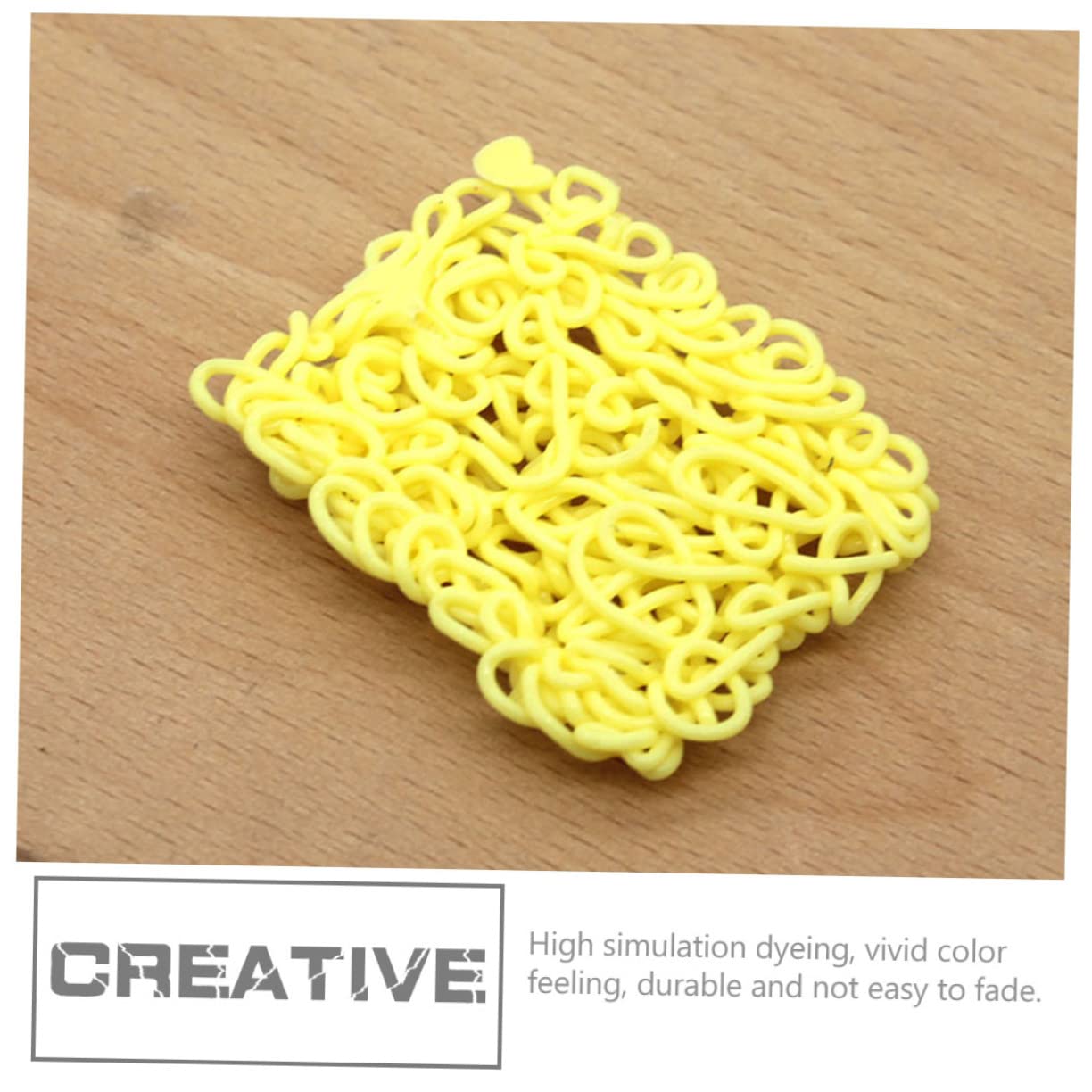 Toddmomy 4Pcs Realistic Miniature Ramen Fake Noodles Silicone Dollhouse Food Play Food Props for Photography Party Decor