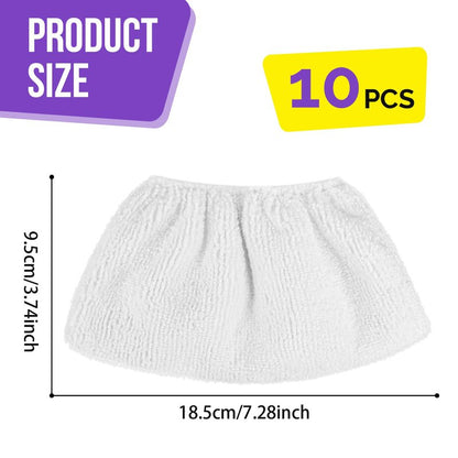 Microfiber Cloths for Handheld Steam Cleaner, Compatible with Bissell Steam Shot, Comforday, PurSteam, Wagner Spraytech, Washable and Reusable, Perfect Steam Cleaner Accessories (10)